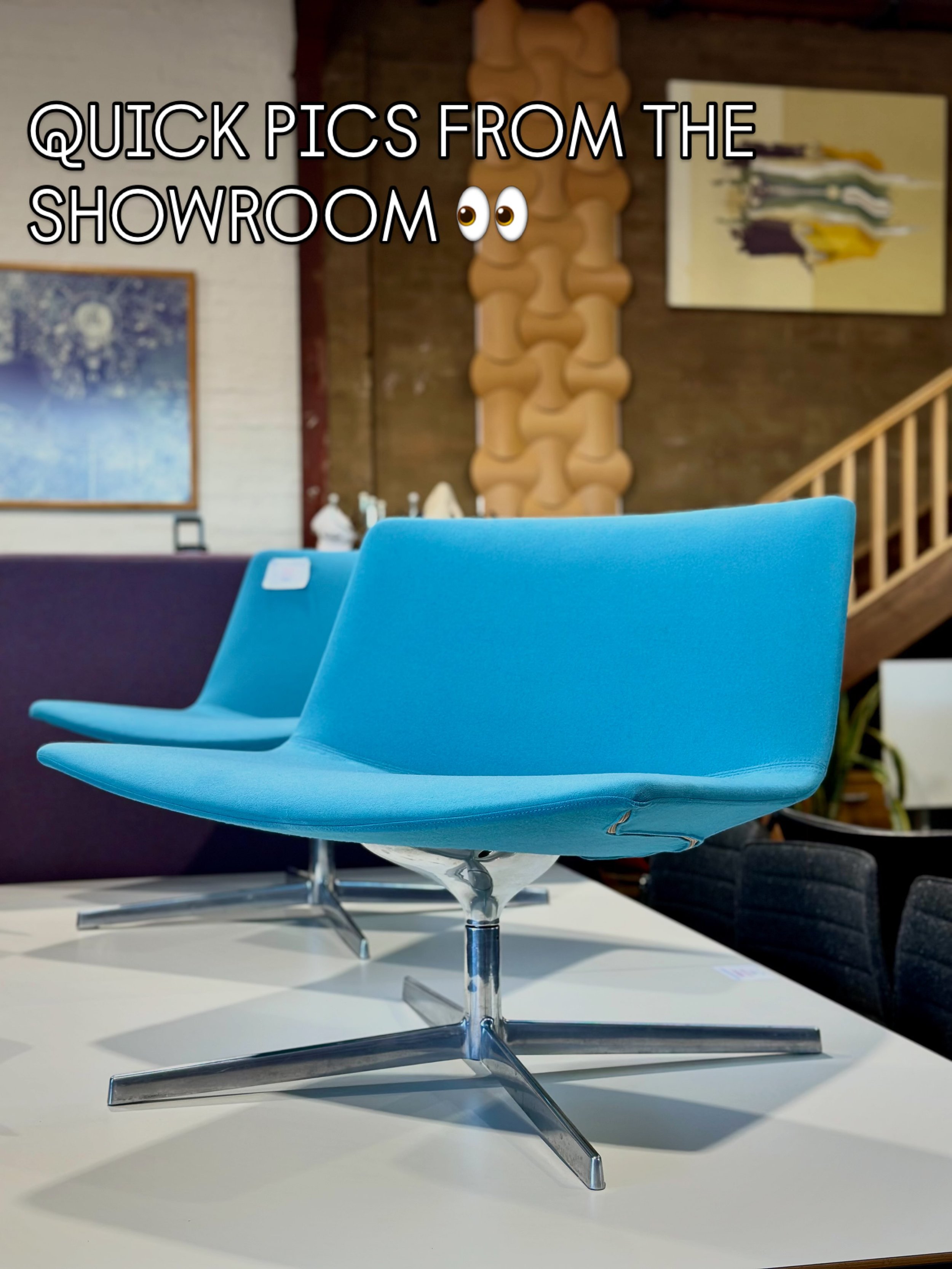 A few things in at the moment 👀

Aeron chairs, Arper lounges, sit-stand desks, meeting booths, storage &mdash; and some more unusual pieces in between.

Lots of new stock coming through at the moment, and plenty more on the way 🚚

Come in and have 