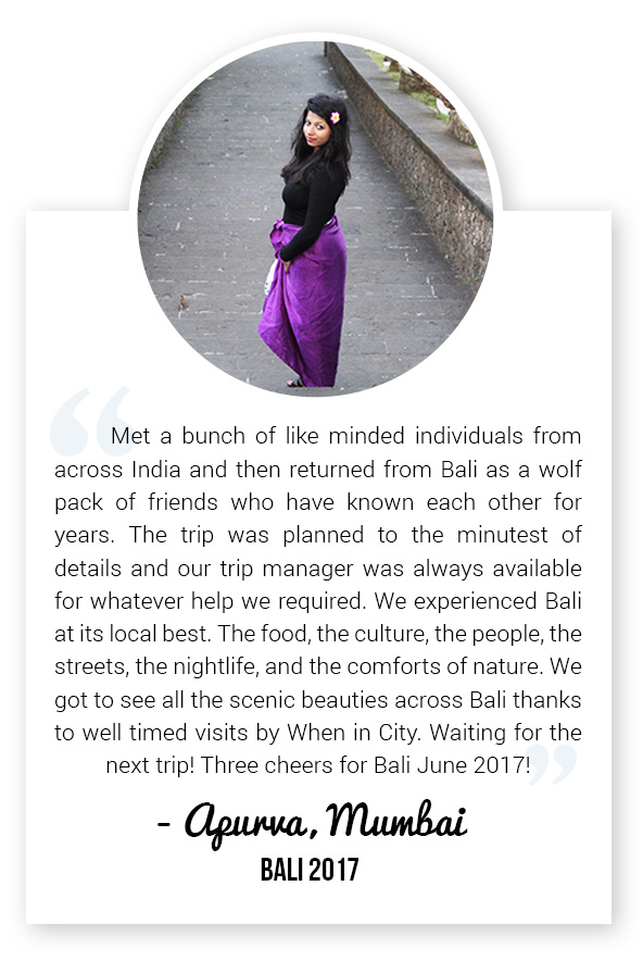 Solo Traveller from Mumbai on When in City Group Trip