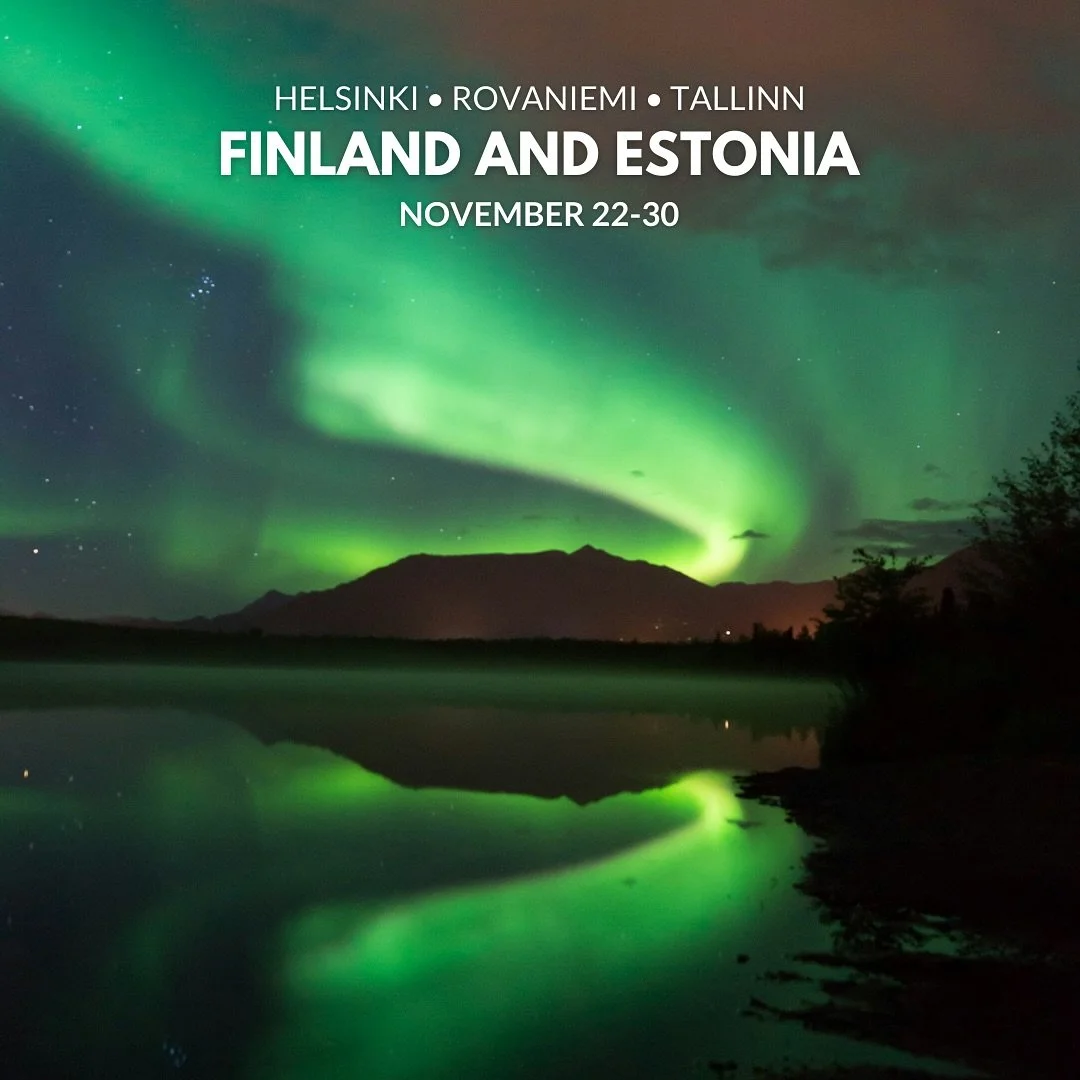 Winter is here! 🎅🏻❄️ Travel with us to Finland and Estonia and enjoy the best winter experiences; next trip is for November 22-30.

Cross the Arctic Circle, gaze at the breath-taking Northern Lights, visit the official Santa Claus Village, go for a