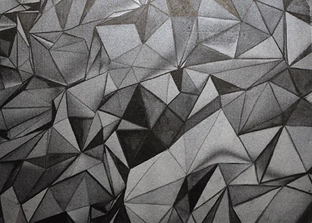 Origami series, ink and colour on silver rice paper, 20X29 cm, 2018