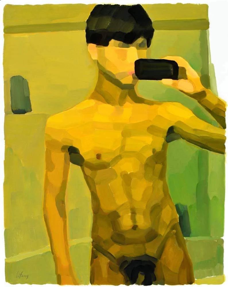 Chines nude N°26 92x73cm, oil on canvas 2014