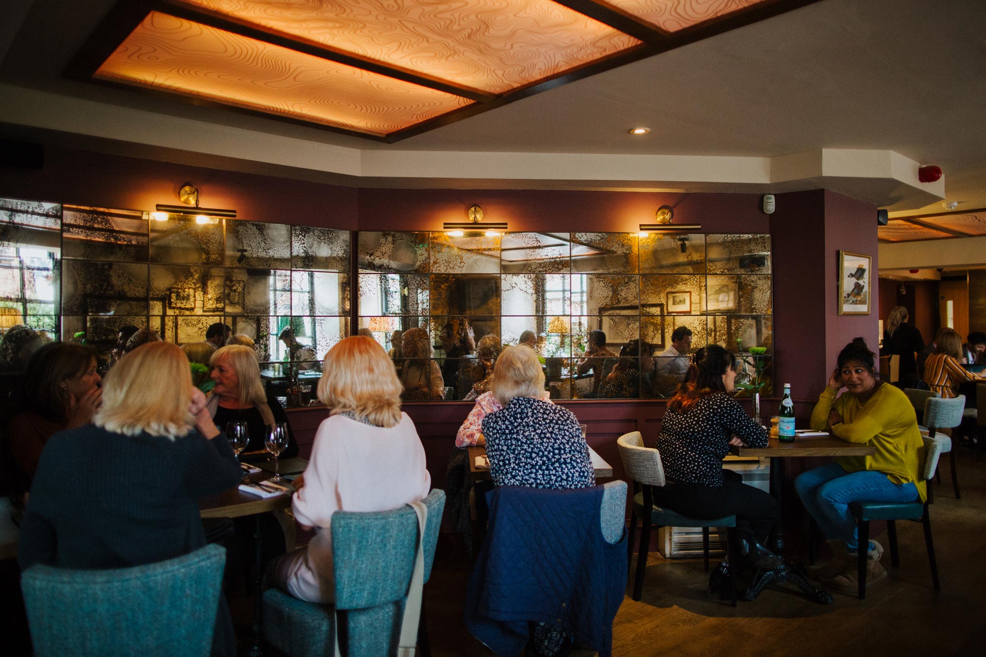 Customers in the restaurant at The Globe pub in Warwick.jpg
