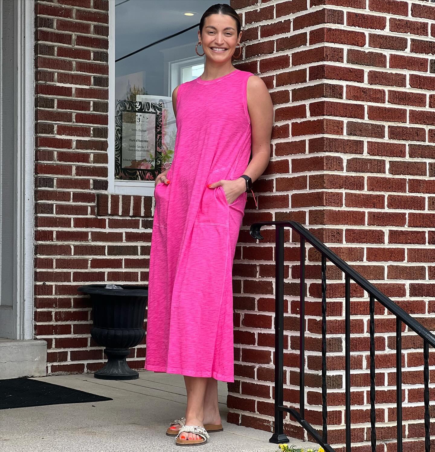 So pretty in pink! Great throw and go maxi from Lilla P! Perfect after a day on the beach or at the pool!
.
.
#shopsimplyjhershey #shoplocalcentralpa #lancasterpa #camphillpa #harrisburgpa #lillap