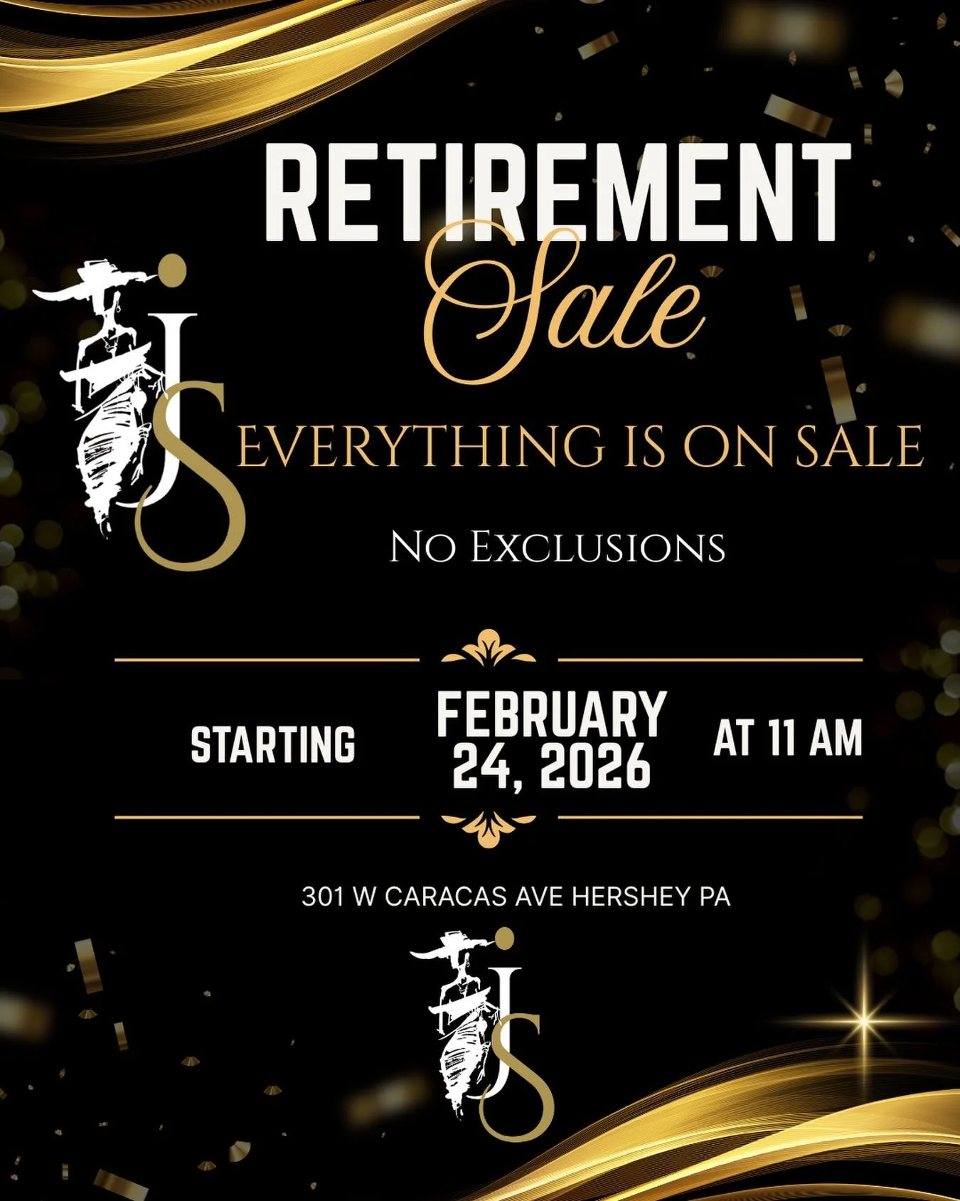 And so it begins&hellip;Our winter sale is also a celebration of Donna's journey! Swing by, snag amazing deals, share a few laughs and toast to new beginnings! 
.
.
#shopsimplyjhershey #hersheypa #camphillpa #harrisburgpa #shoplocal