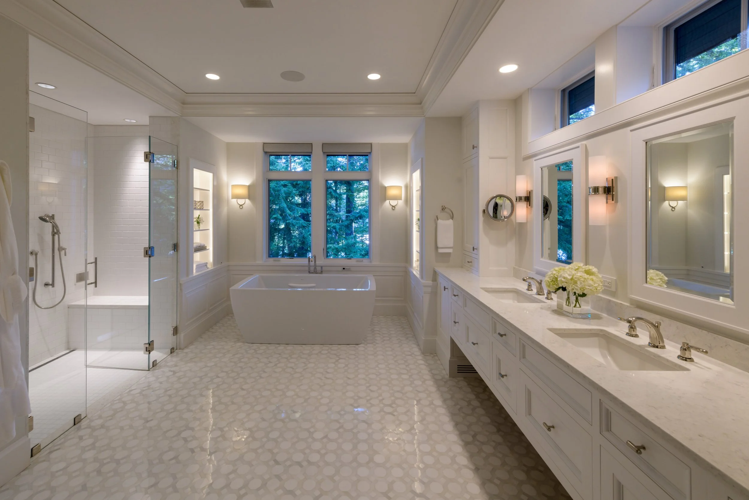 large luxury bathroom design walk in shower