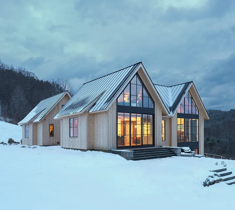 vermont mountain modern ski home