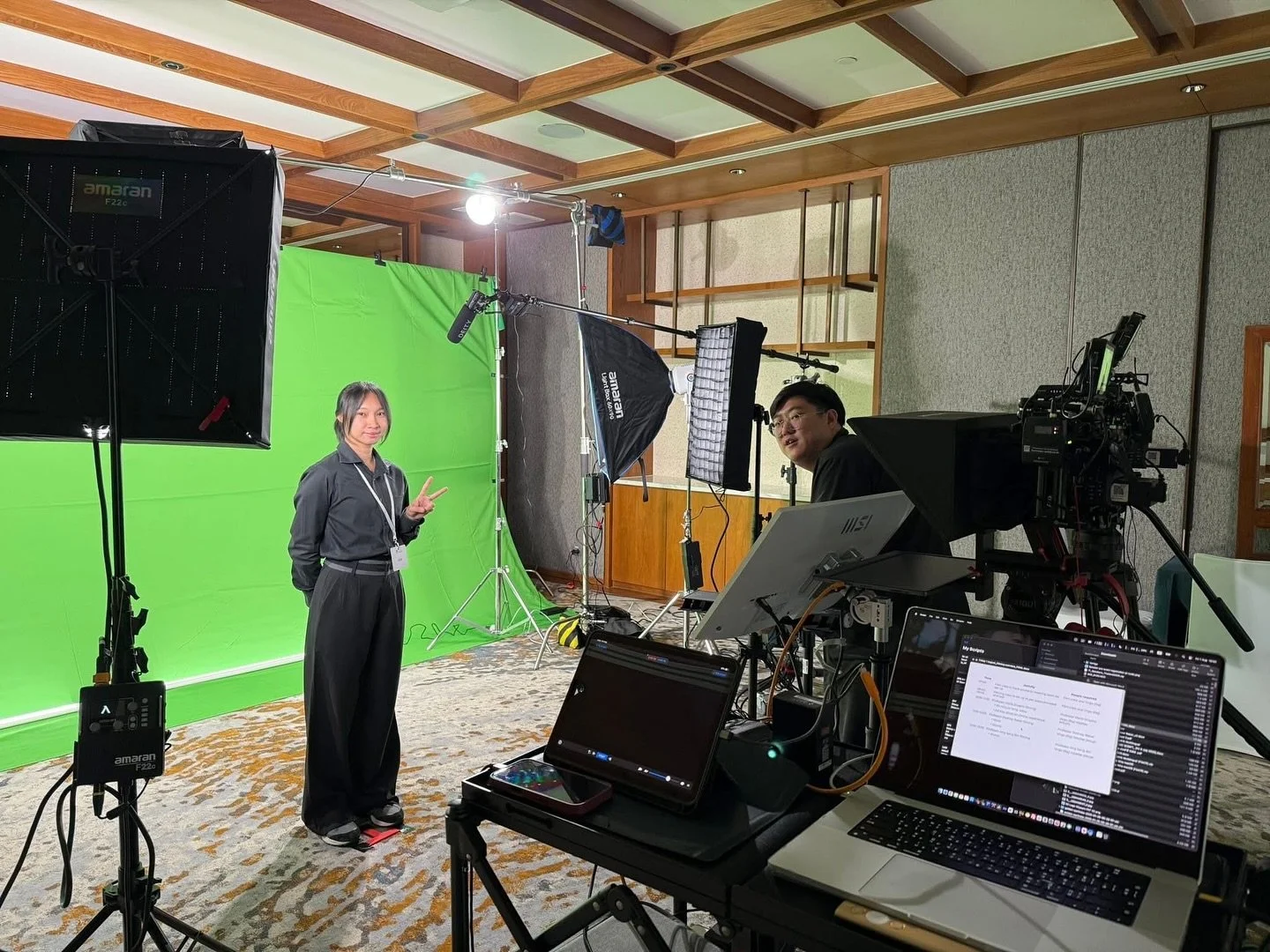 Last week we had the pleasure of filming three 2-camera green screen presentations at the stunning Millennium Hilton Bangkok. Working closely with Interlink Communications based in London, we filmed medical presentations for a British multinational c