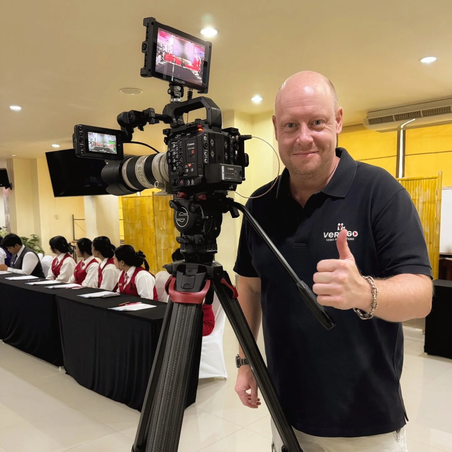 Filming student scholarships and happy faces this morning!
Thank you Phuket Hotels Association 🎥