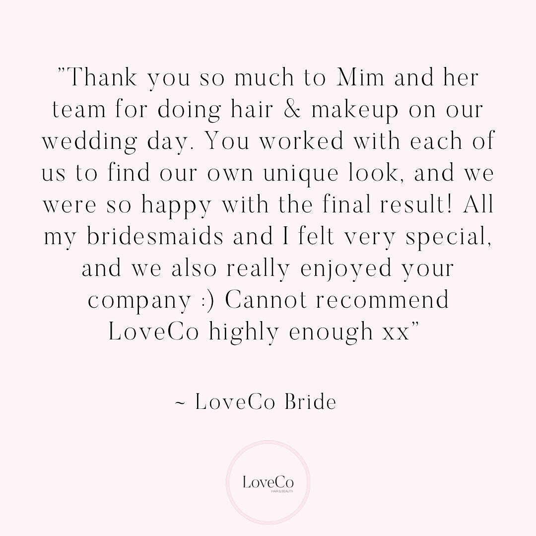 The kindest words from our beautiful bride Rebecca 🤍🤍🤍