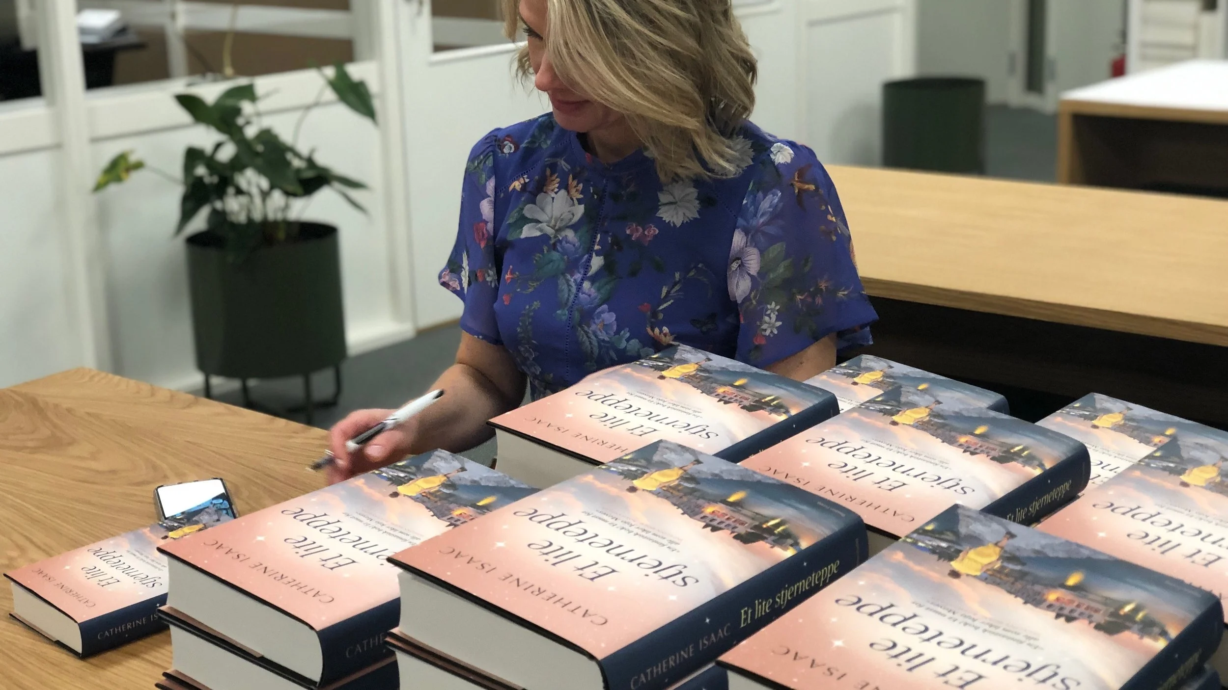 Signing books!