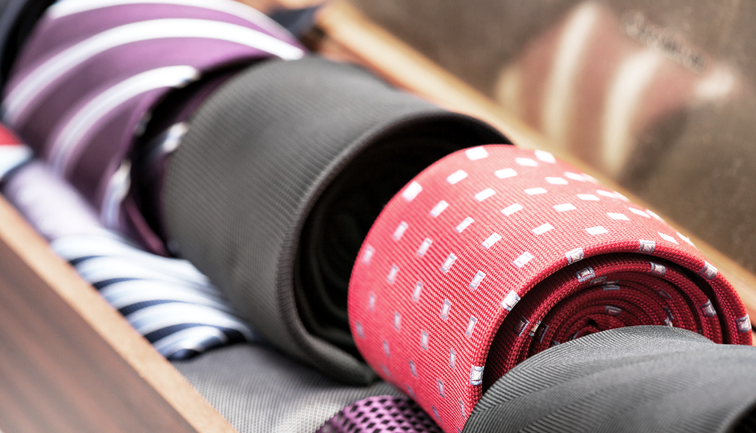 Auswahl an Krawatten
