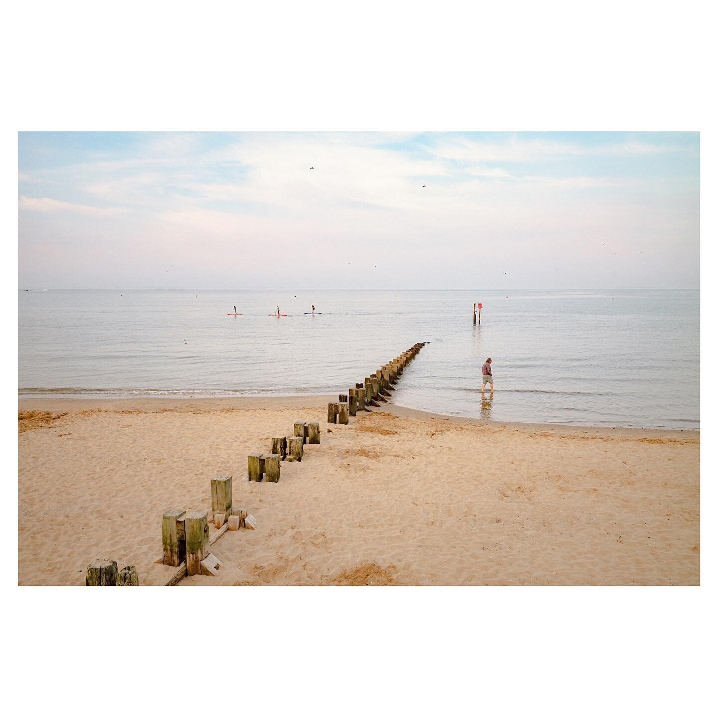 A quiet summer evening down on the beach.