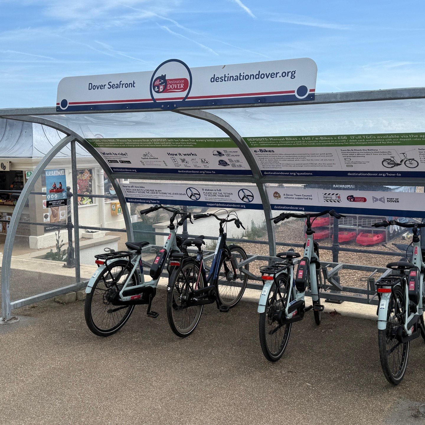 Going to the seafront? Grab a bike

Download the Destination Dover Bike App from Google Play or Apple app store, sign up, top up, scan and go! As simple as that.

A range of bikes from manual to e-bikes for that extra push up the hills. 

#dover #bik