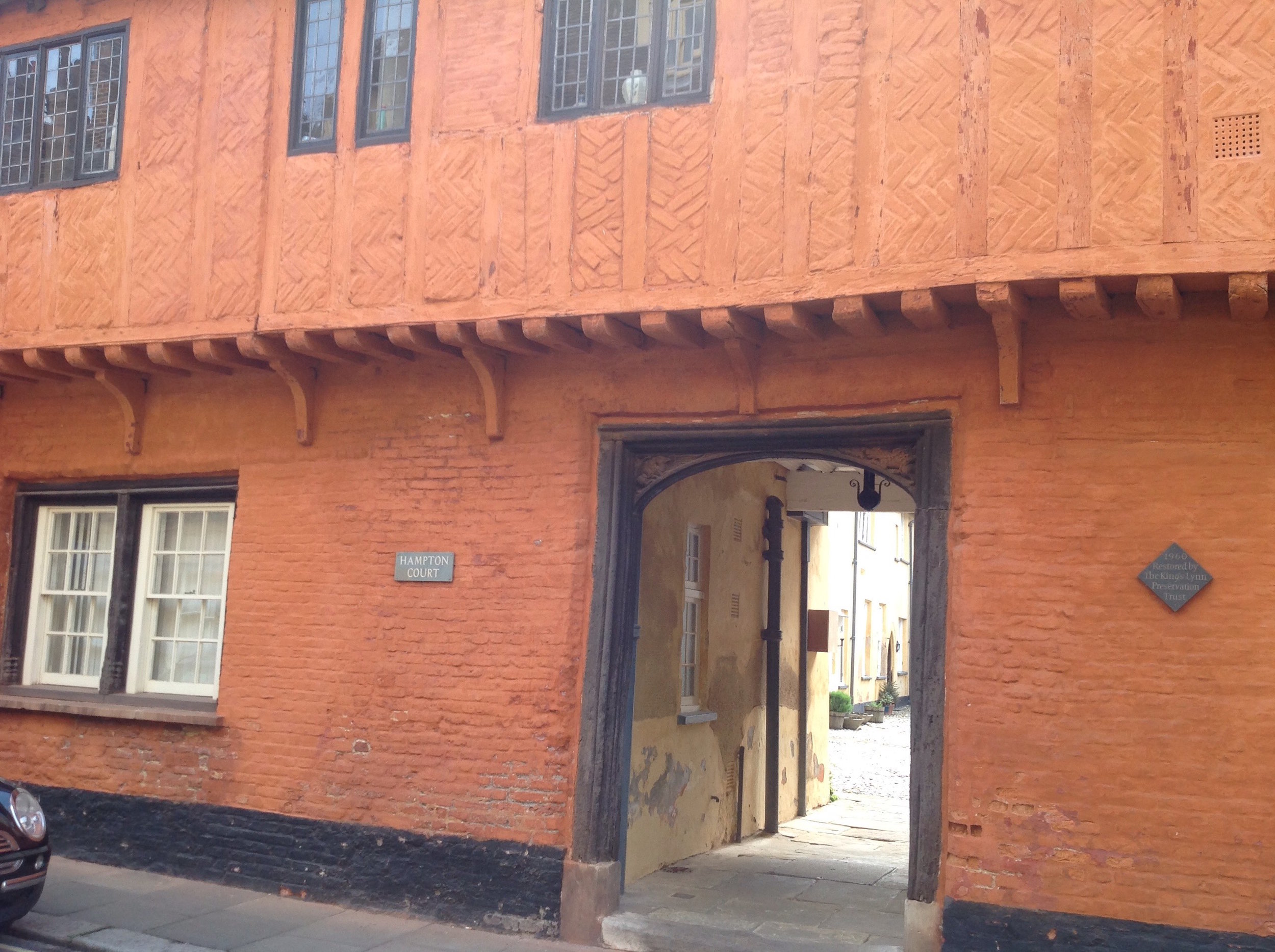 Hampton Court, lovely houses arranged around an internal courtyard in the Old Town.