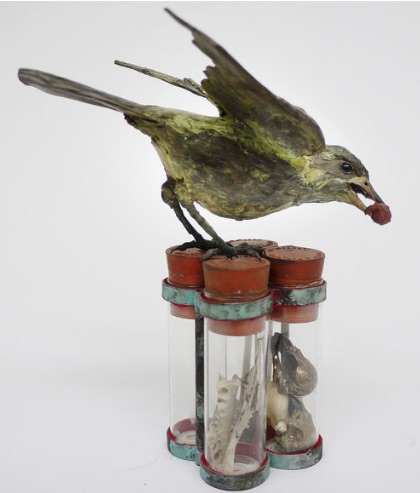 Patrick Haines, Redstart, mixed media