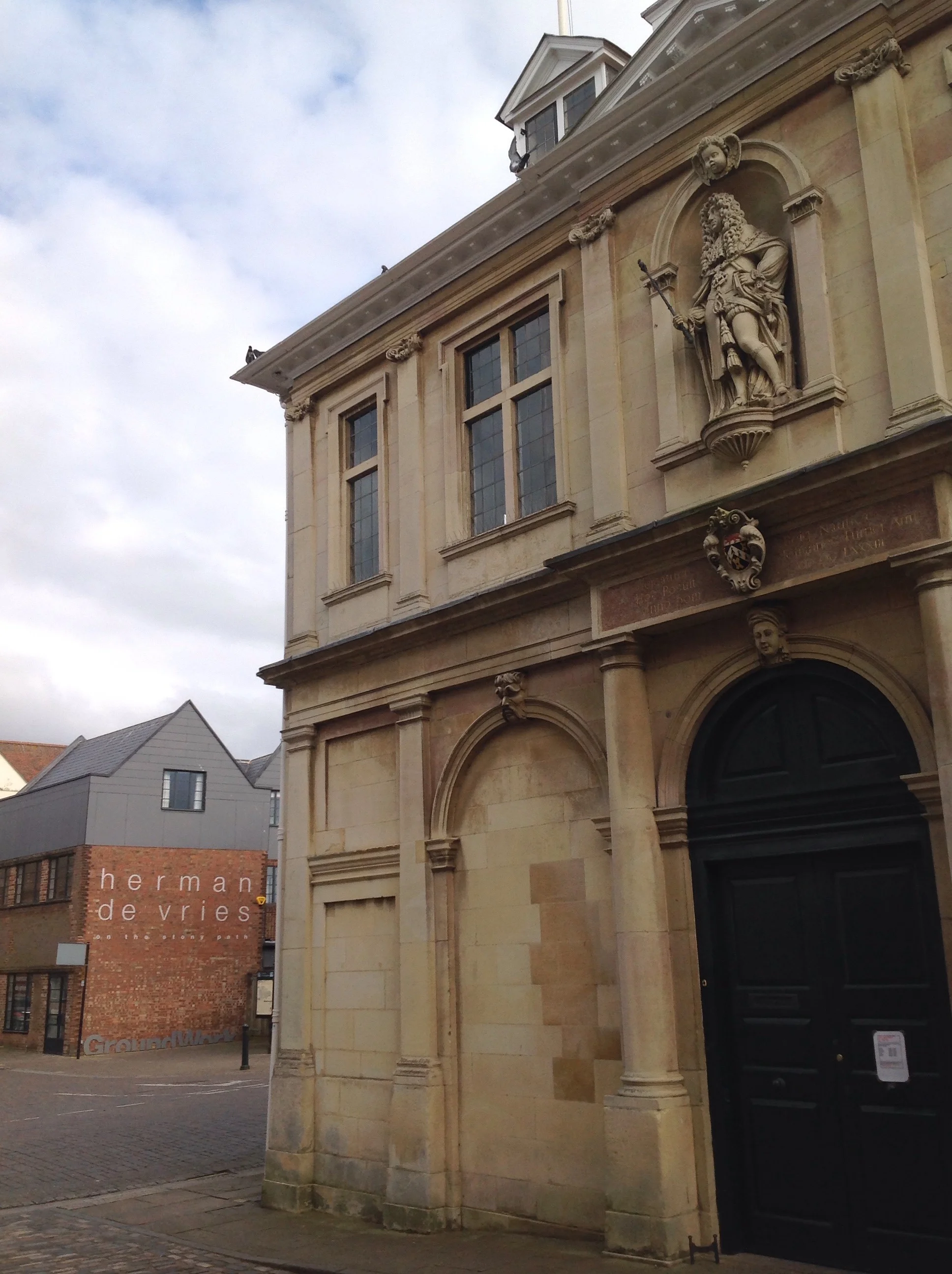 The Custom House, by Henry Bell, 1683. Limestone faced (GroundWork Gallery in the distance)
