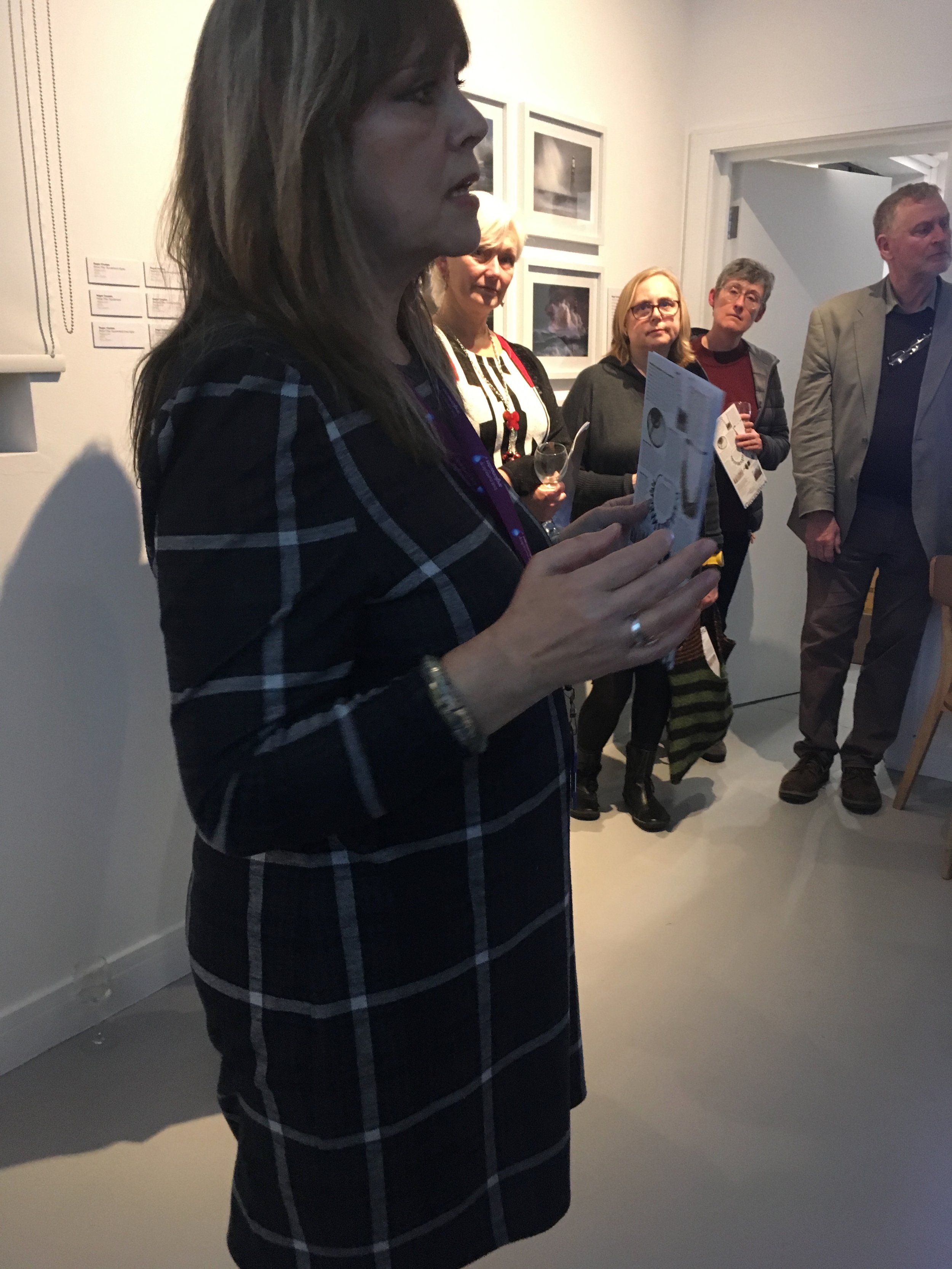 Colette Parker, Community Engagement Manager of Anglian Water, speaking at the opening of Water Rising
