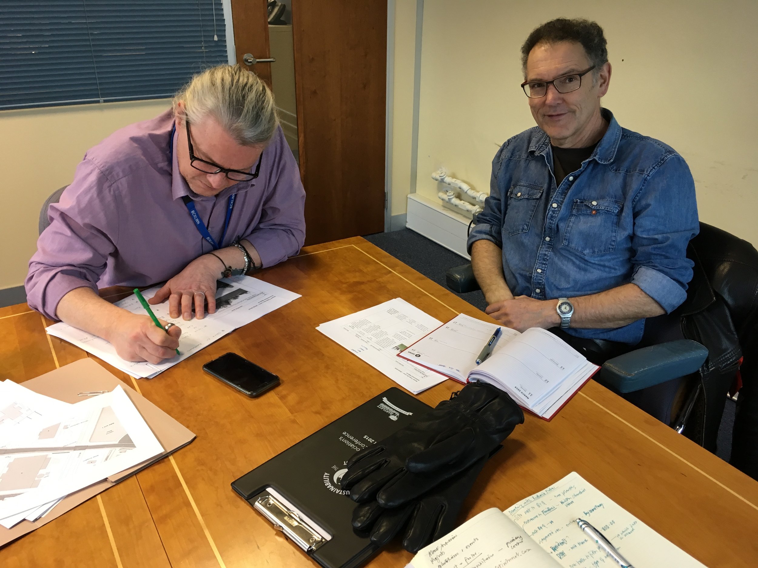  Richard Fisher, Tree Officer for Borough Council of Kings Lynn and West Norfolk and Rick Morrish representing the King’s Lynn Civic Society at our latest planning meeting for the next tree plantings for 2019.  https://democracy.west-norfolk.gov.uk/documents/s15559/BCKLWN%20Draft%20Tree%20and%20Woodland%20Strategy%20062017.pdf  