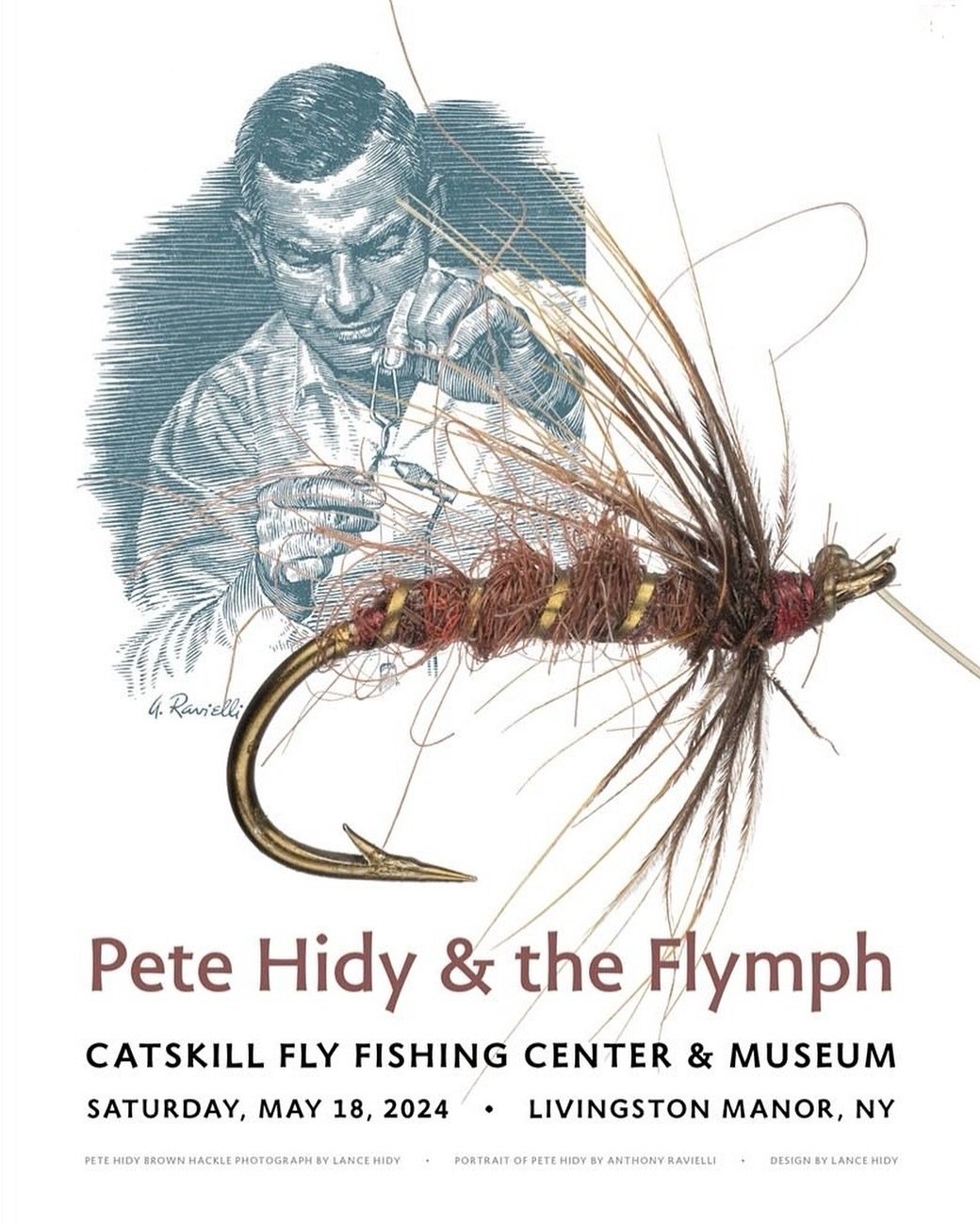 Join us next Saturday for a very special program. Pete Hidy and the Flymph.

10:30 AM-12:00 PM-FLYMPH TYING ROUNDTABLE

11:30 AM-JOHN SHANER: &ldquo;VINCE MARINARO SPIDER FLIES&rdquo;

1:00-1:45 PM-LANCE HIDY: &ldquo;PETE HIDY&rsquo;S FRIENDSHIP WITH