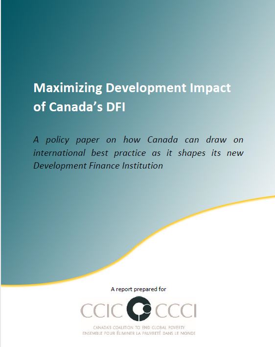 Maximizing Development Impact of Canada’s DF