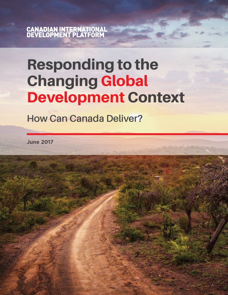 Responding to the Changing Global Development Context How Can Canada Deliver?