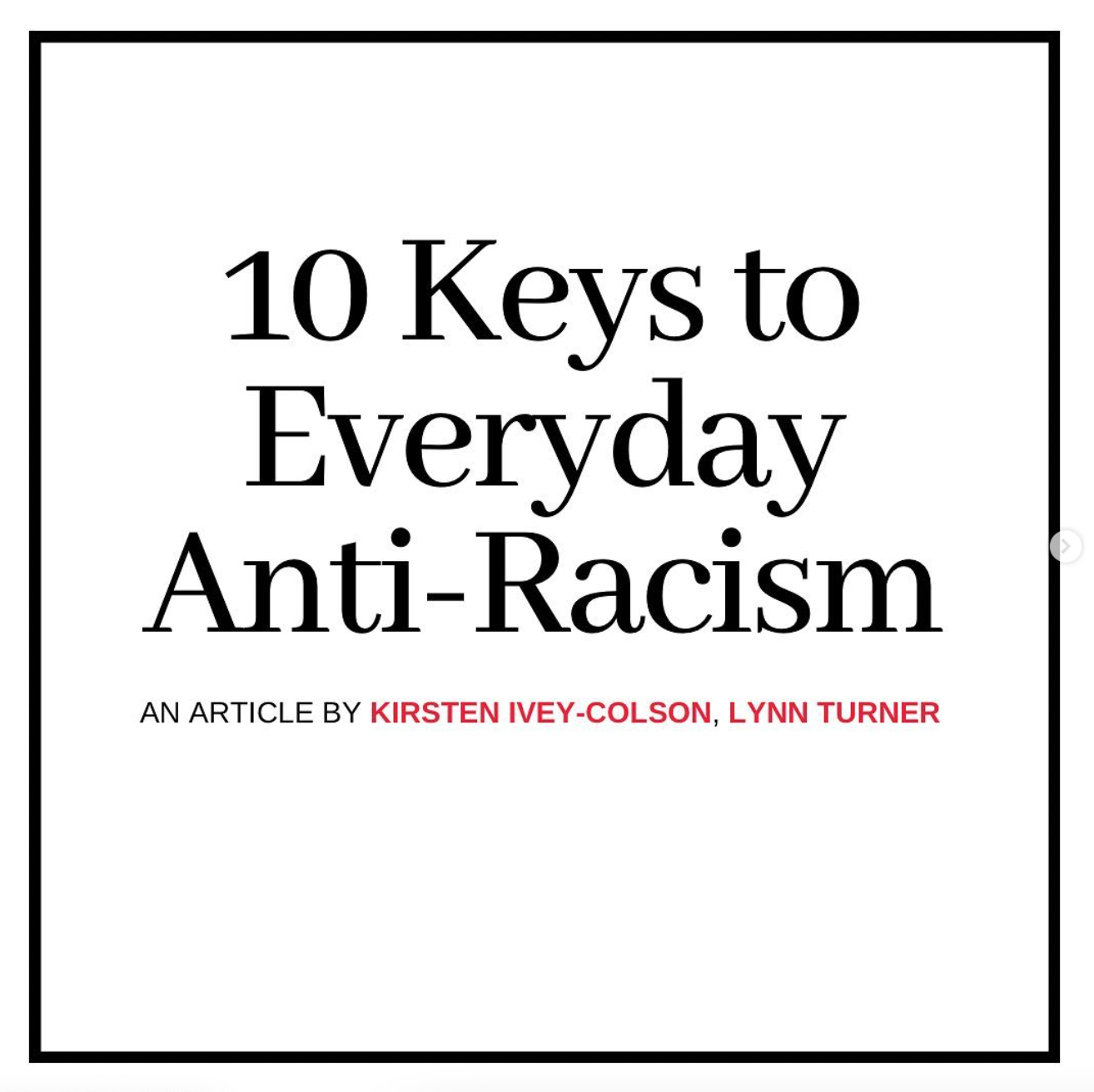 Jan 4 | 10 Keys to Everyday Anti-Racism