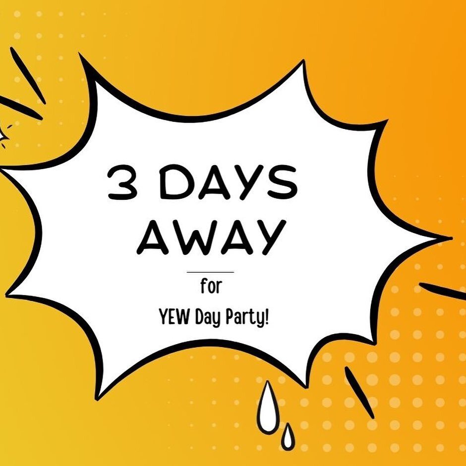 With only 3 days away, did you get your tickets?

Do you really want to miss:
Food 
360 Photobooth 
Open Mic 
Games

And an opportunity to network with leaders in the community?! 

Please, get your free tickets at Eventbrite and search YEW on Septemb