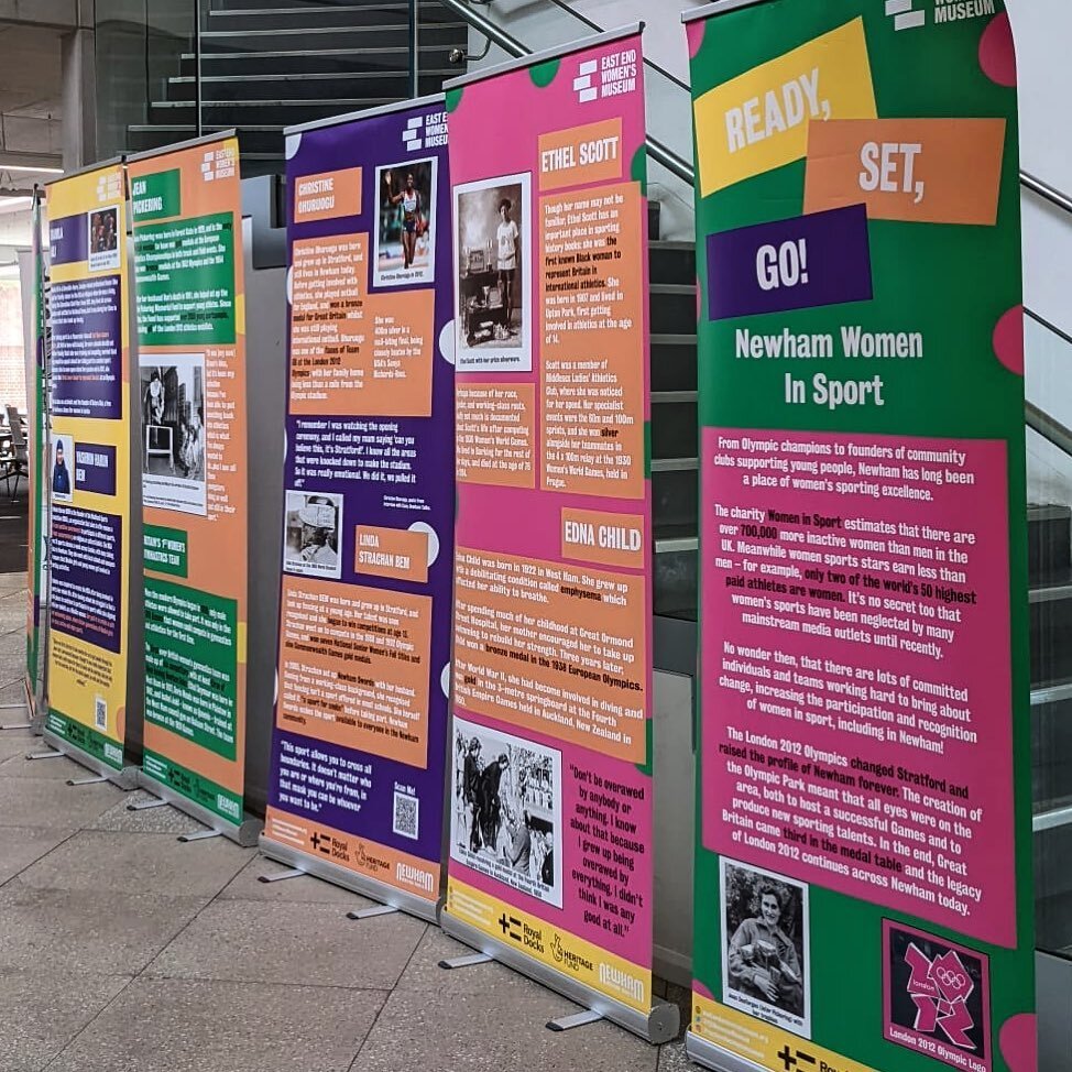 Our pop up Exhibition is up and running! 😍😍😍 
Check out &ldquo;Ready, Set, Go! Newham Women in Sport&rdquo; at East Ham Library until June 30th!