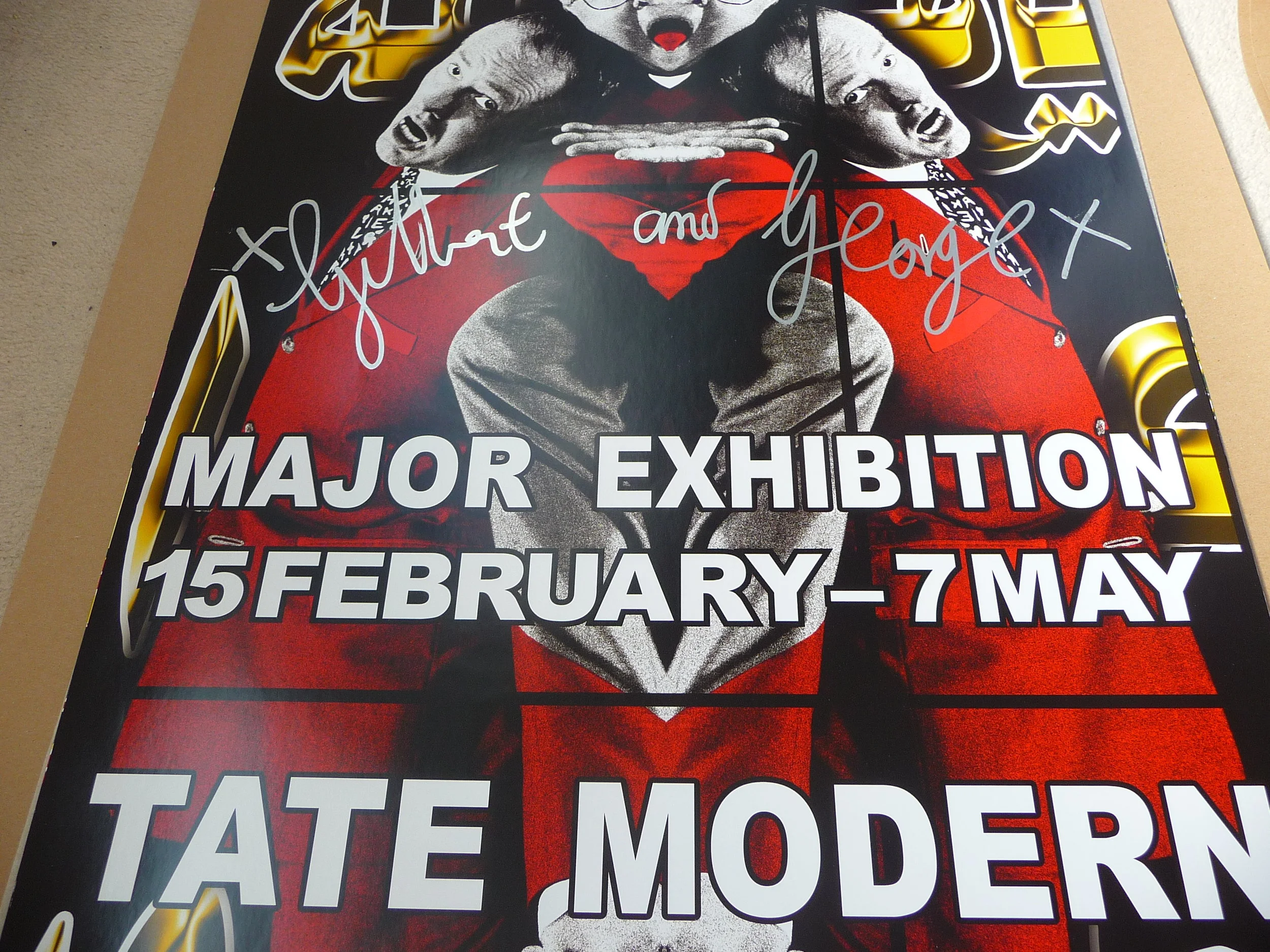 Gilbert & SIGNED Tate Modern Poster from 2007 — Uffizi Graffiti