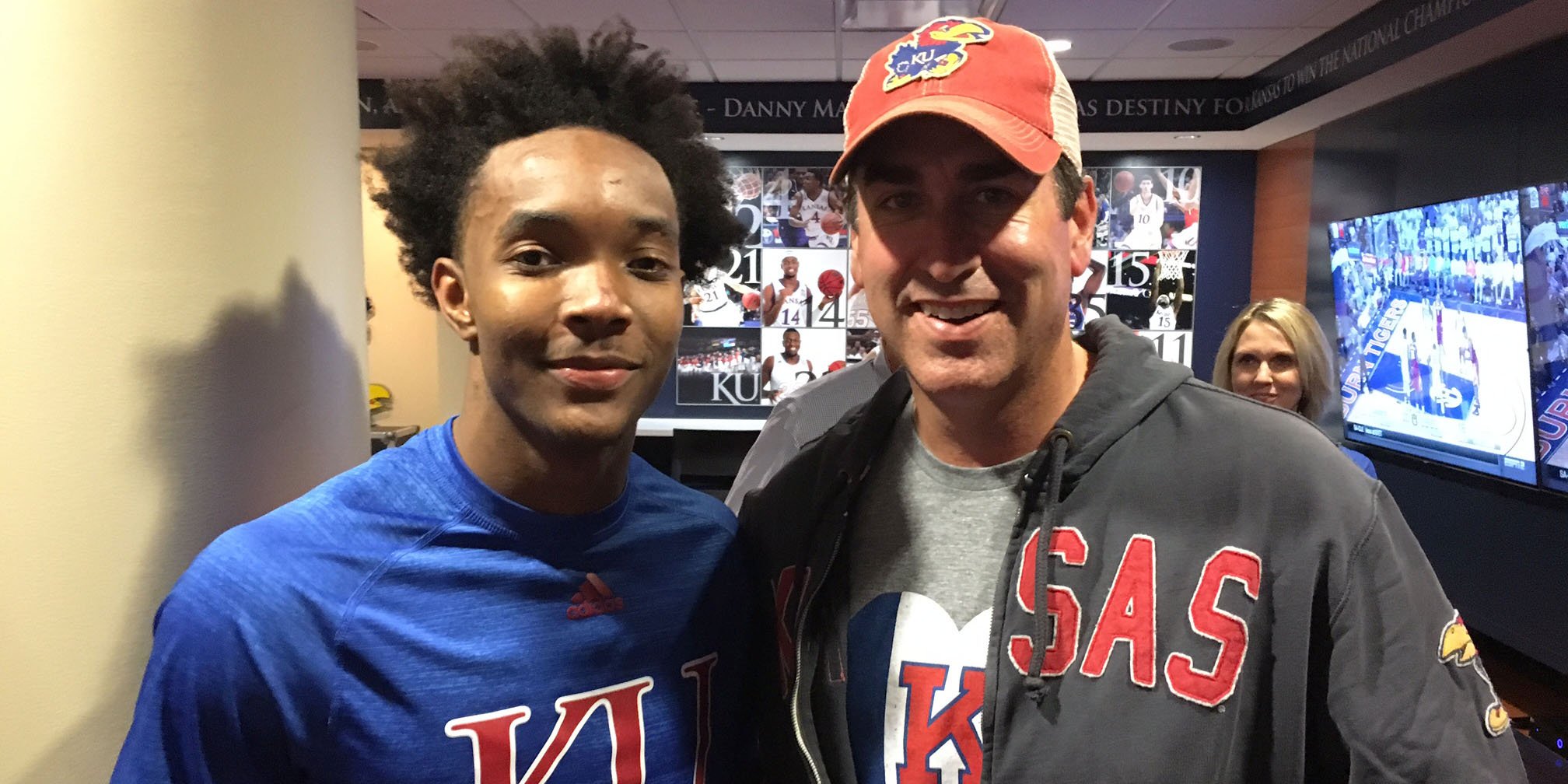 Devonte Graham and Brother Rob Riggle