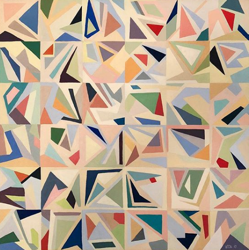"Abstract I" - Grid Series, 24x24, Acrylic