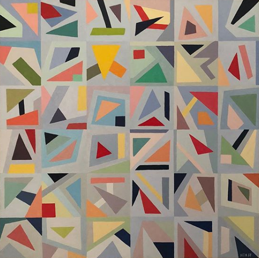 "Abstract II" - Grid Series, 24x24, Acrylic