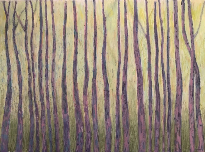 "The Woods" 30x22, Oil Pastel