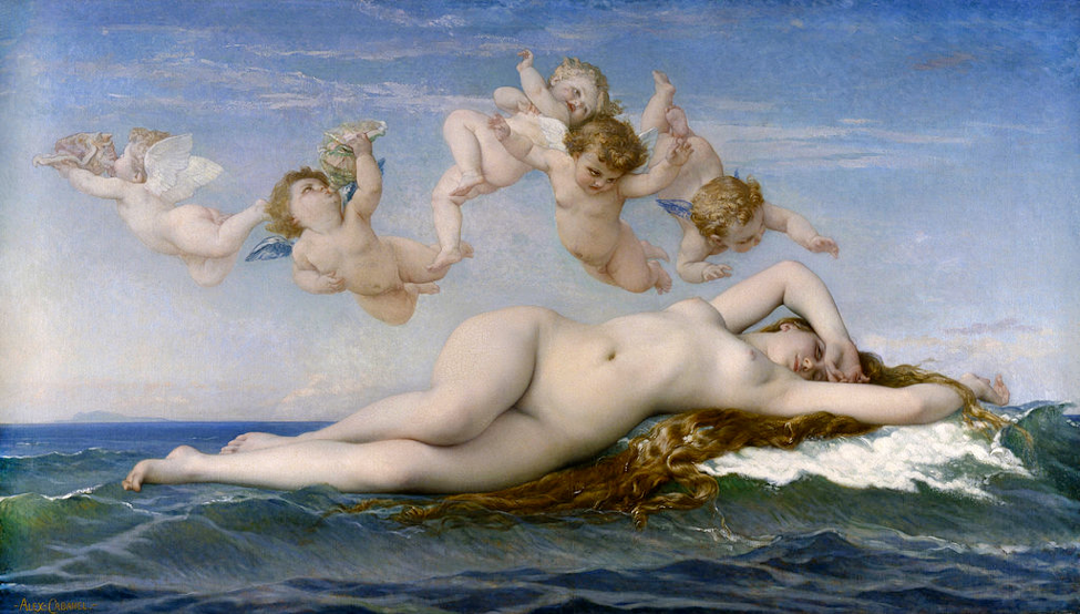 The Birth of Venus, Alexandre Cabanel, 1863, oil on canvas, Musée d'Orsay 
