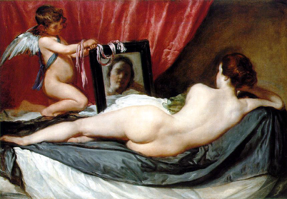 Venus at Her Mirror, Diego Velazquez, 1644, oil on canvas, National Gallery, London, England
