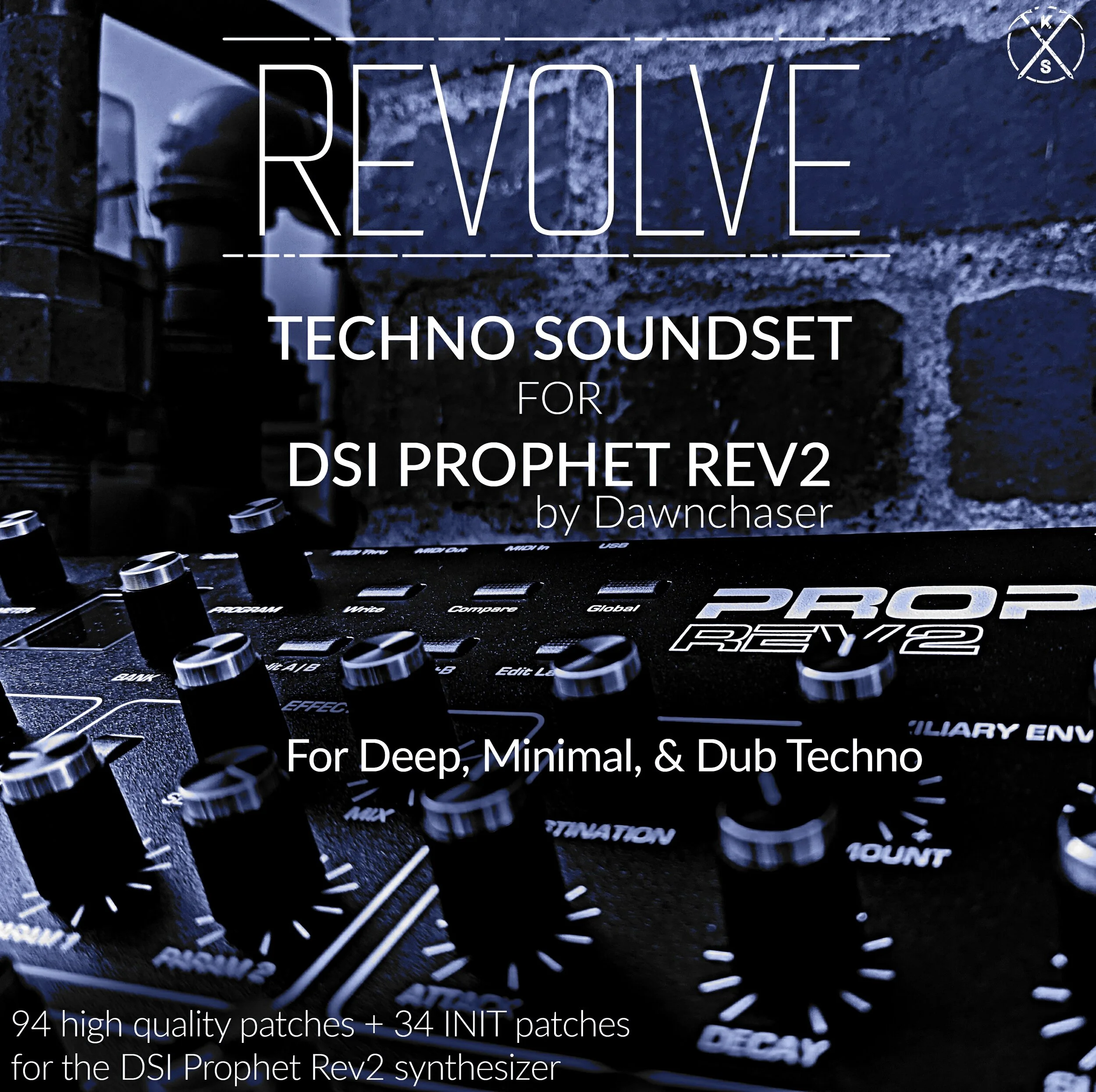 94 groovy Techno presets for Sequential Prophet Rev2