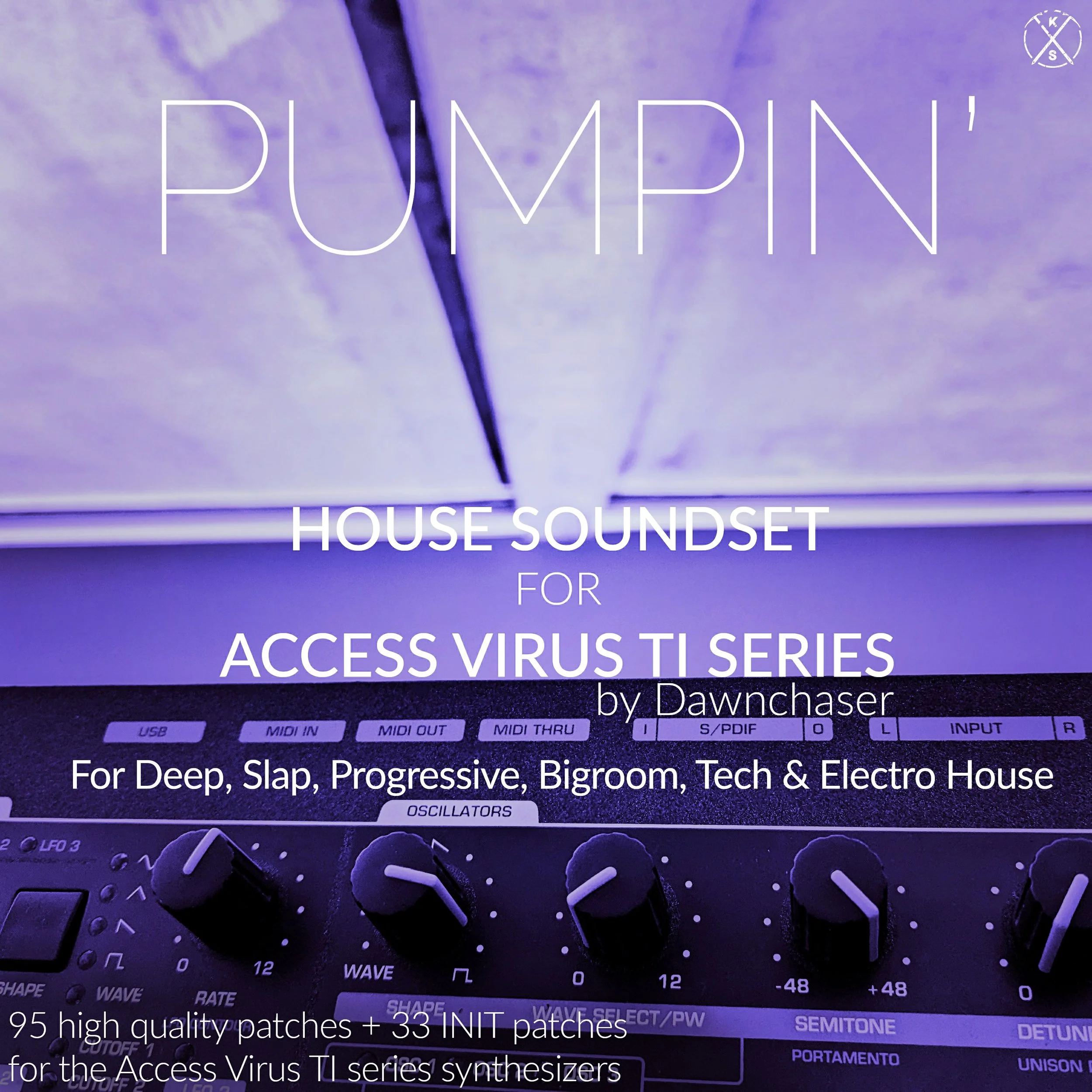 95 funky House presets for Access Virus TI series
