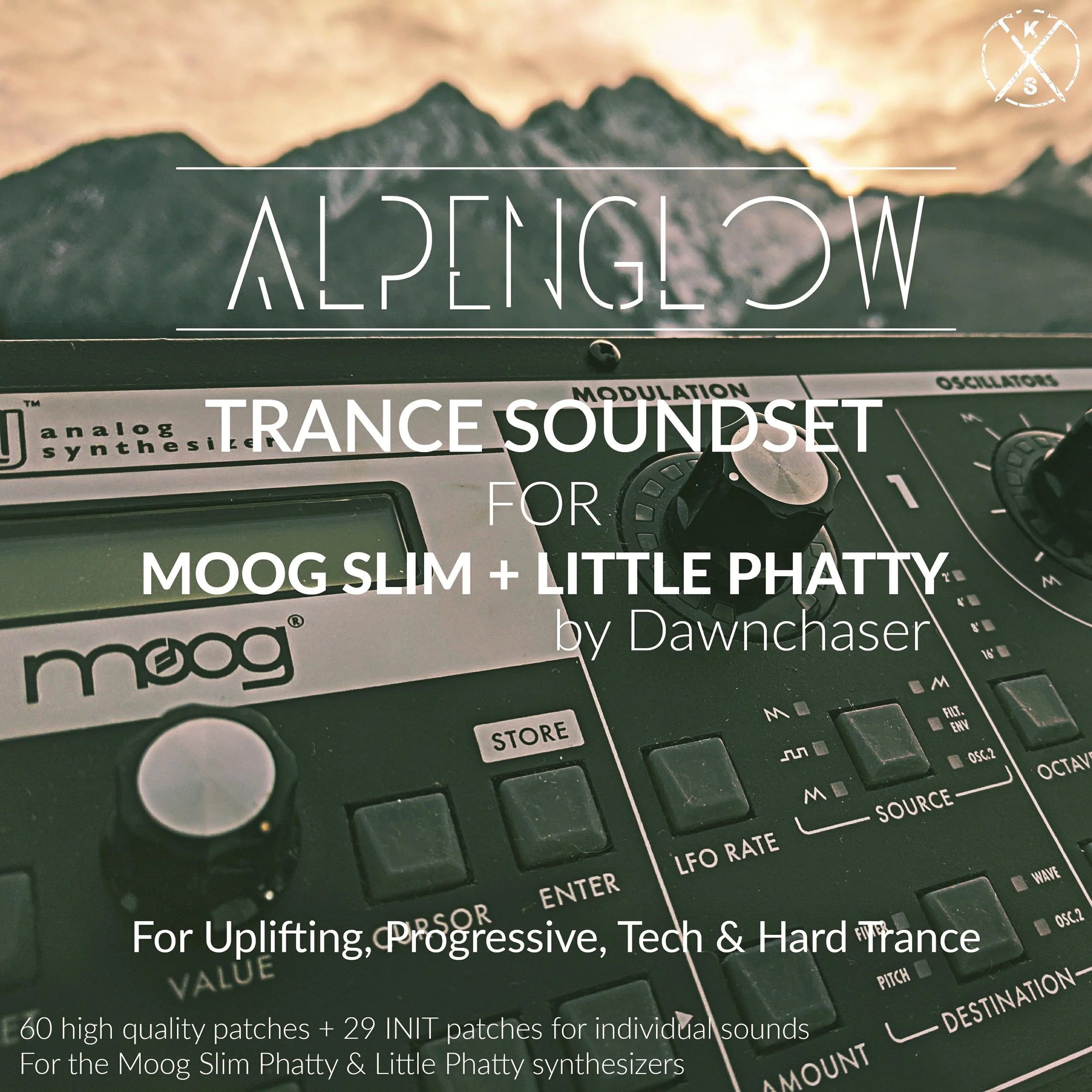 Alpenglow Trance Soundset for Moog Slim + Little Phatty