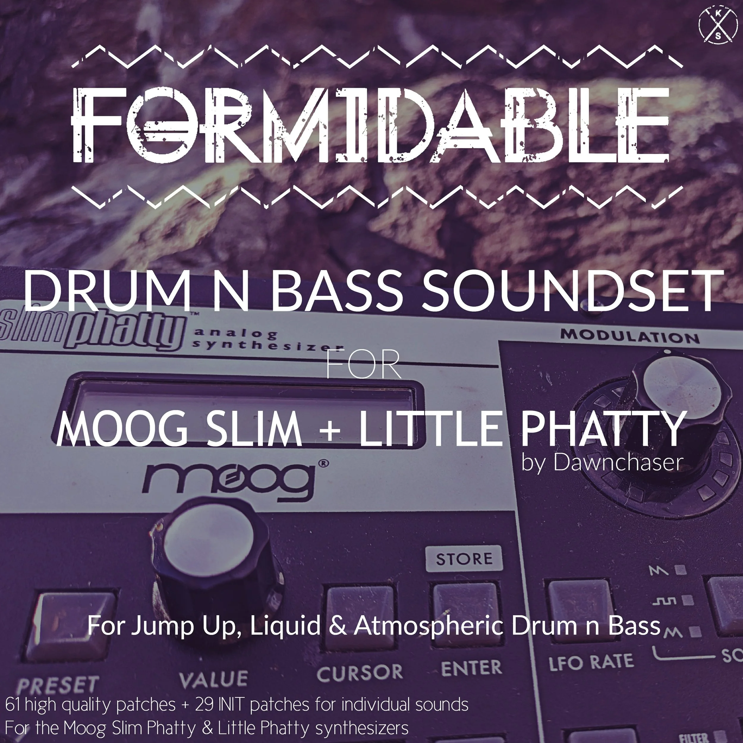 Formidable Drum n Bass Soundset for Moog Slim + Little Phatty