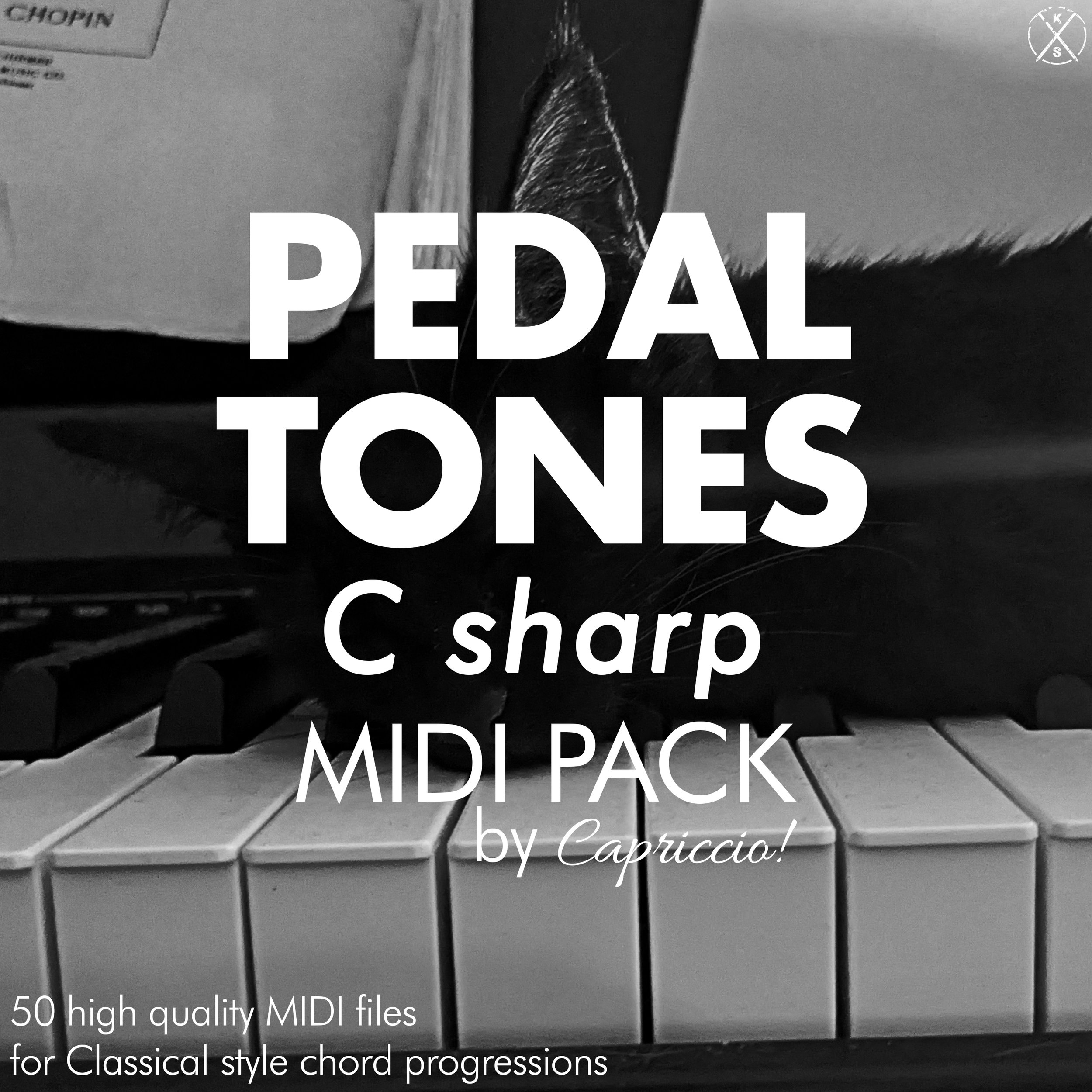 50 Pedal Tone MIDI chords in C sharp for music producers