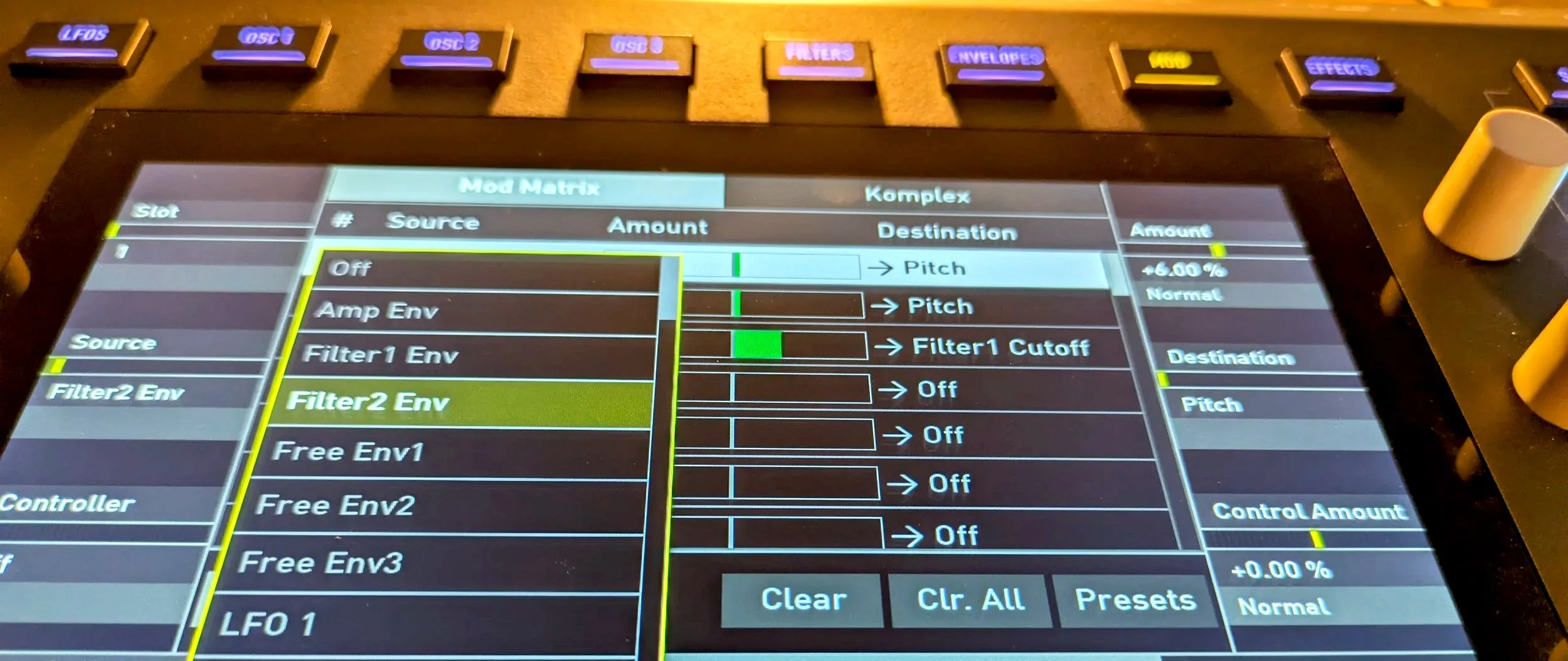 Waldorf Iridium Core modulation section