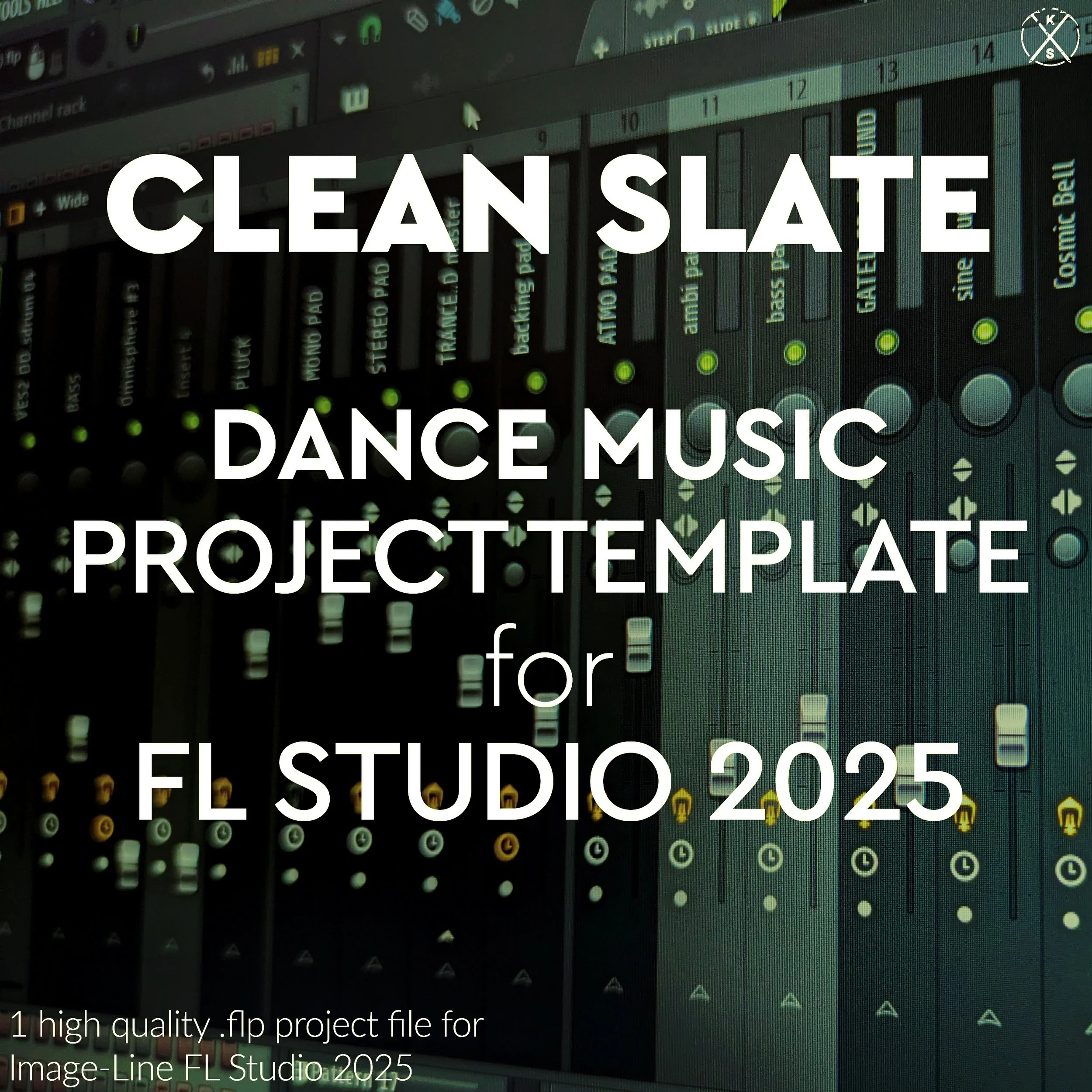 1 FL Studio 2025 project file template for Dance music production