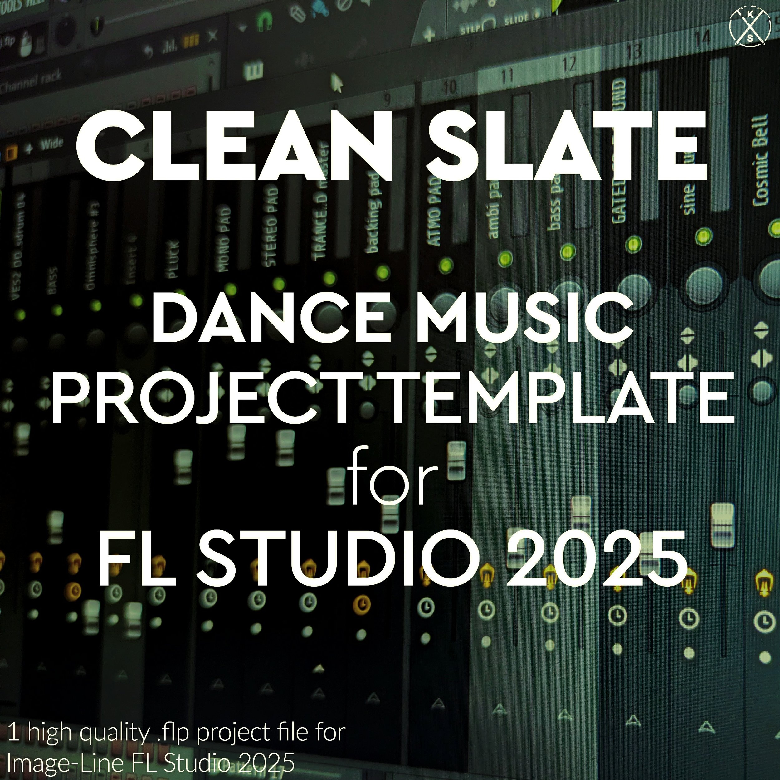1 FL Studio 2025 project file template for Dance music production