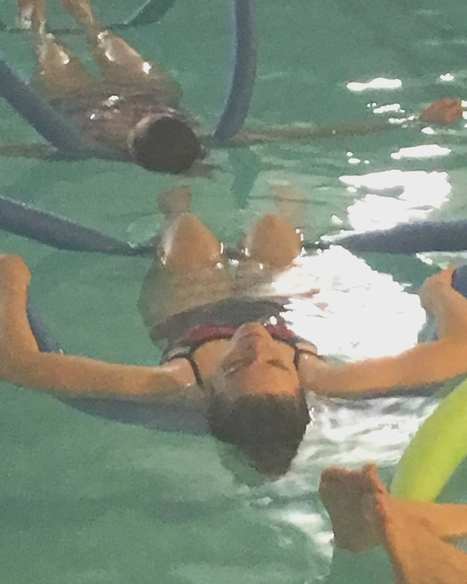 Shavasana in the pool