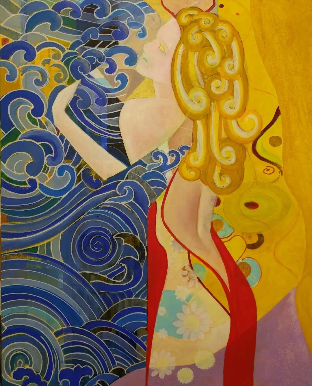 And now for something different! 
Work on progress for a painting I've called Dreams - 100x80cm

#desire
#kiss
#embrace
#sensual
#contemporaryart 
#sensuality
#wipart 
#artcan 
#artcanartist