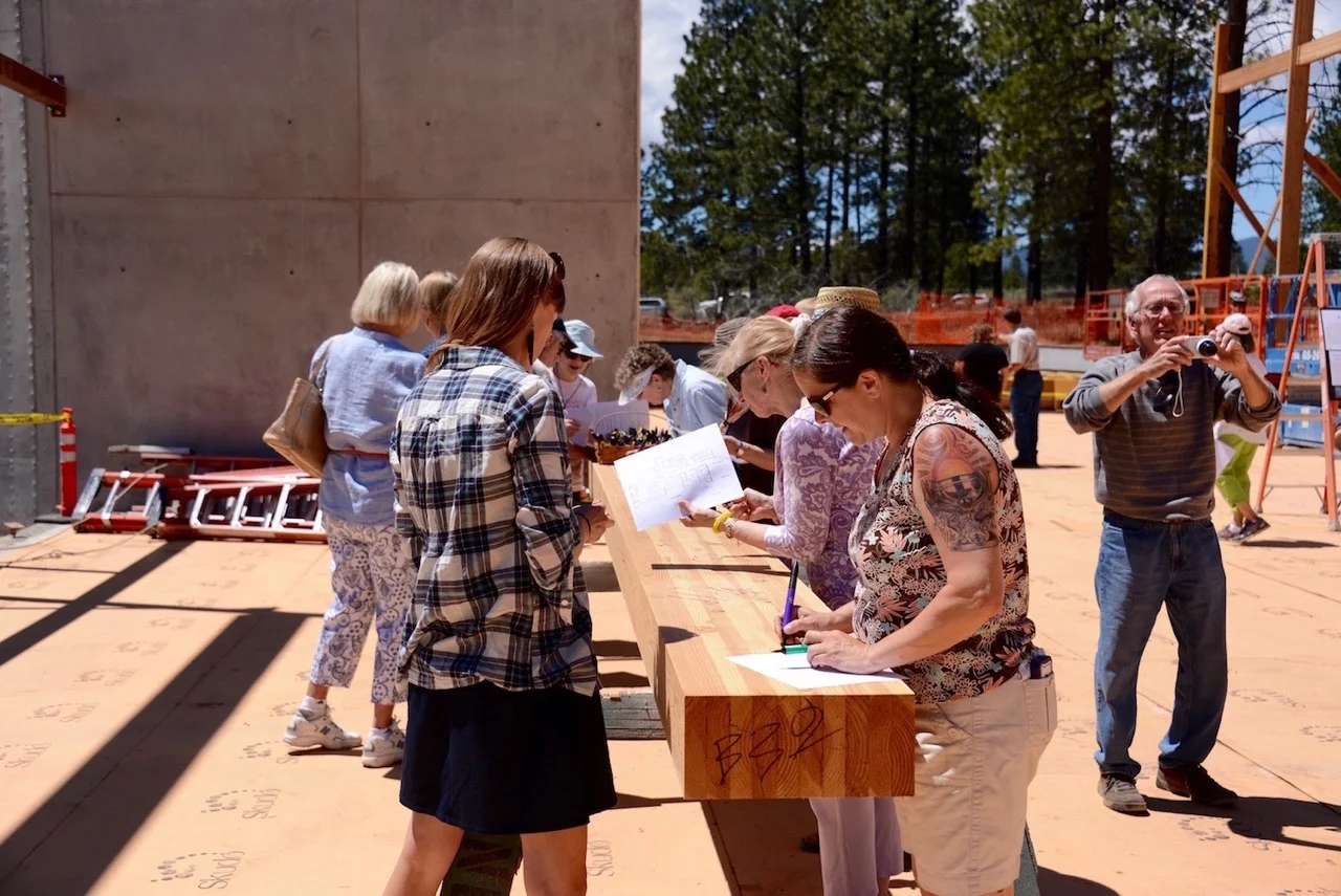 Signing a Beam for our New Home (June 2014)