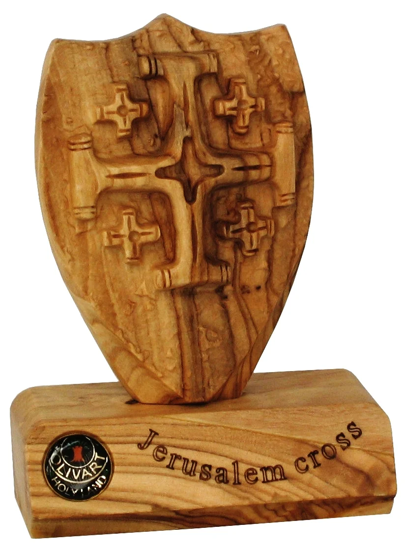 Jerusalem Cross - table plaque
