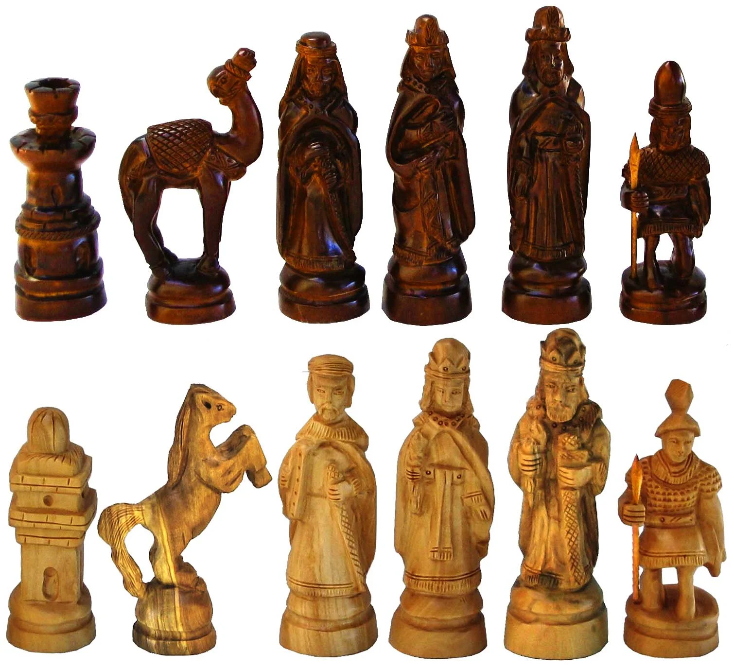 Chess set Crusaders vs. Arabs (Only the chess figures)