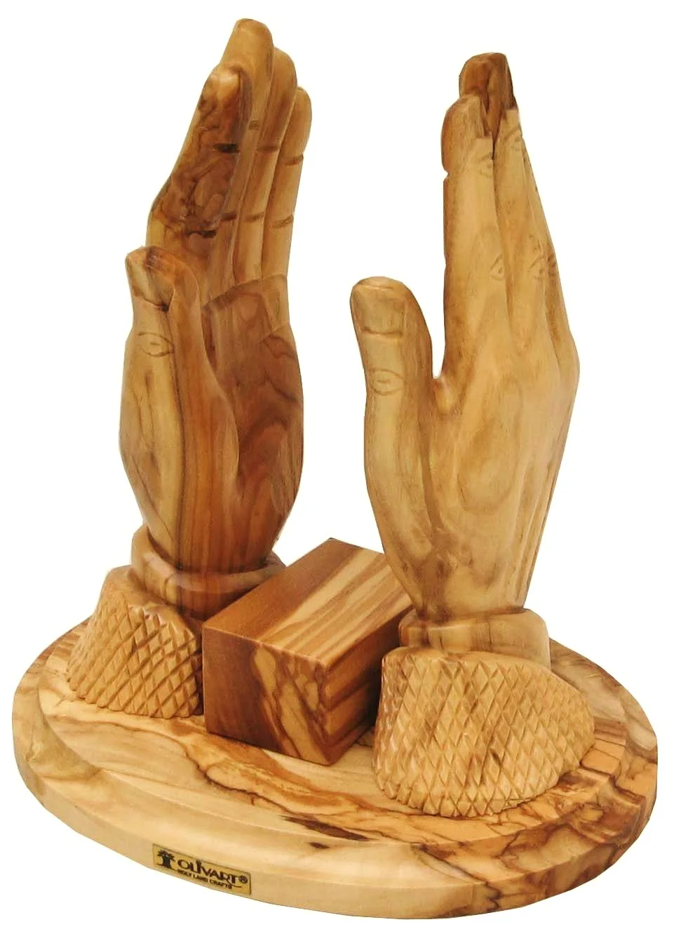 Bible -holder praying hands
