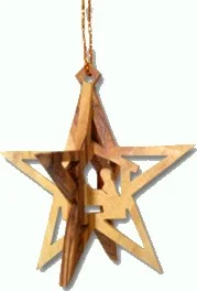   Hand perforated 3-D Christmas Ornament